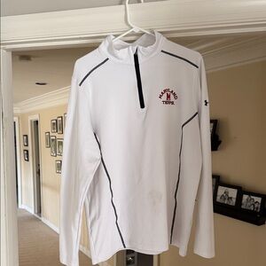 Under Armour White and Black Maryland Terps Quarter Zip